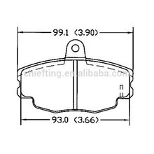 D292 for Opel Renault Peugeot car spare parts front brake pads